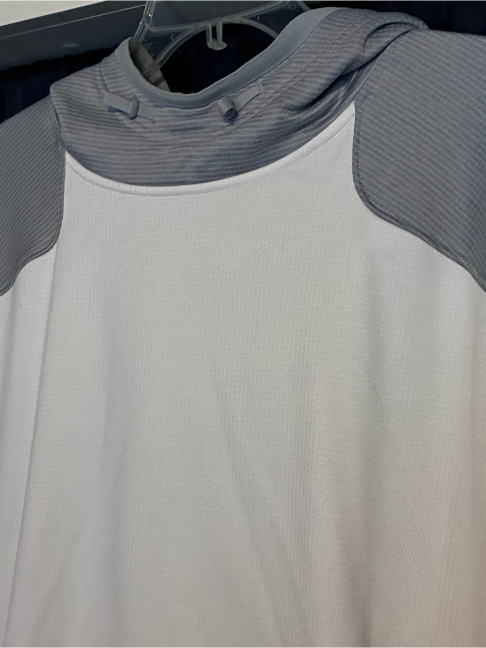 Under Armour ColdGear Reactor Gray and White Pullover Hoodie